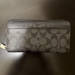 COACH ダークグレー 長財布