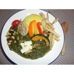 本格ほうれん草チキンカレー●4人前●スパイスで作るレシピ付き●