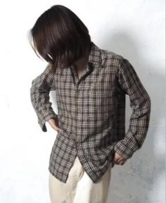 90s 長袖シャツ usa製 BonHomme チェックシャツ shirt