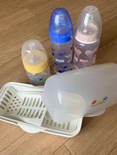 レック 電子レンジ用 消毒器 ヌーク哺乳瓶 4点セット