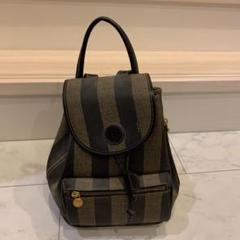 フェンディ FENDI ペカン柄 リュックサック ロゴ ミニ 巾着 リュック