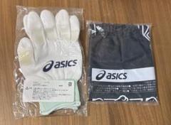 asics 手袋 白 Mサイズ + スイムジャック