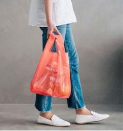 DEAN & DELUCA メッシュバッグ EVA コーラルオレンジ