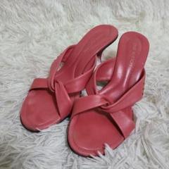 LOUIS VUITTON クロスベルト ミュールサンダル 36.5 23.0