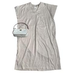 H&M ロングワンピース ロング シャツワンピース シャツ 無地 シンプル