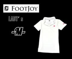 美品レディースM◇FOOT JOY◇半袖ポロシャツ 白