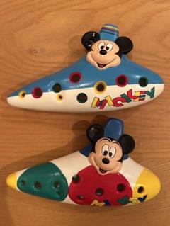 ミッキーマウス オカリナ 陶器 レトロのサムネイル