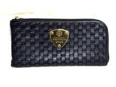 【美品】ATAO アタオ スリモ 長財布 レザー ブラック 編み込み メッシュ Men's Lady's】slimoメッシュBLACK – ATAO LAND+(アタオランド
