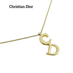 【美品】Christian Dior ネックレス CD ゴールド