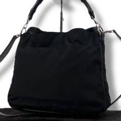 GUCCI グッチ 2way ショルダーバッグ ハンドバッグ バンブー A4 黒