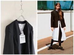 エンフォルド　ウールドライギャバストレートコート テーラードコート TAILORED DOUBLE-FACED WOOL COAT テーラードダブルフェイス