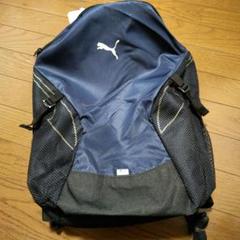 PUMA ネイビー メッシュショルダーバッグ