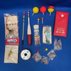 昭和50年代 レトロ 釣り具色々 玉浮き 夜釣り 棒浮き 仕掛け 釣り用品のサムネイル