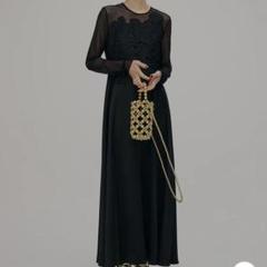 Ameri UPPER EMBROIDERY FLARE DRESS - メルカリ