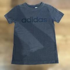 adidas グレー(黒) Tシャツ