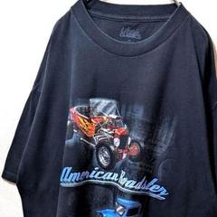ライフスタイルクラシック アメリカンボードスター Tシャツブラック黒XL古着