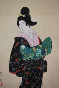 2022年最新】美人画 掛軸の人気アイテム - メルカリ 買い新作 掛け軸 美人画(舞妓はん?)木箱付き 絵画/タペストリ