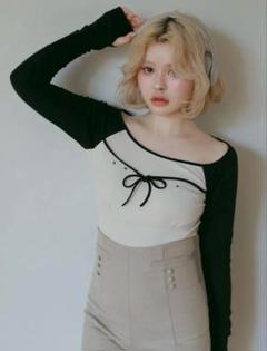 トップス andmary Alma cachecoeur tops gray ANDMARY】Alma cachecoeur tops