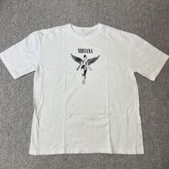 NIRVANA 天使グラフィック Tシャツ ホワイト