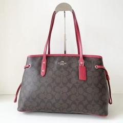 COACH コーチ F57842 シグネチャー トートバッグ PVC レディース