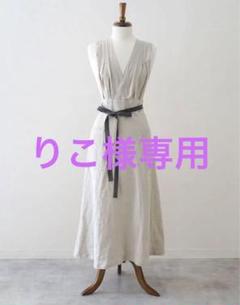 【新品・未使用】epice国産リネンエプロン　生成りL size 新品・未使用】epice国産リネンエプロン生成りL size
