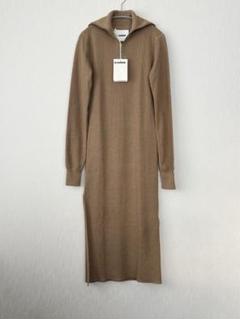 新品】JIL SANDER フランネルワンピースグレーサイズ40