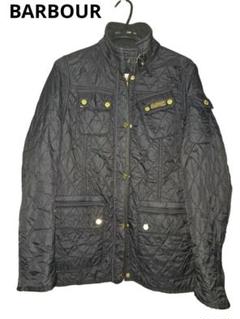 美品 BARBOUR ブラック キルティングジャケット レディース