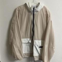 adidas フード付きナイロンジャケット L