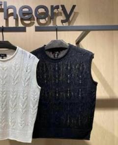 Theory セオリー カシミヤ混 ニット ベスト Theory - セオリー 2023AW ニット ベスト LANA CASH CN OW VEST