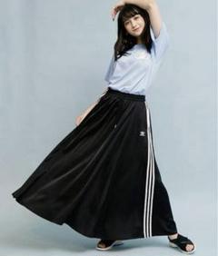 adidas ネイビーフレアスカート まーち様専用adidas アディダス ロングフレアスカート ネイビー