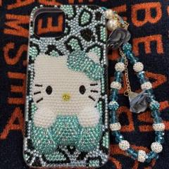 キティちゃん　キラキラ　スマホケース　iPhone15Plus