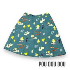 ピケクロス プリントスカート POU DOU DOU プードゥドゥ　レトロ柄のサムネイル
