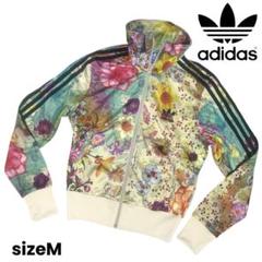 希少タグ付き adidas originalsトラックジャケット フローラル M 希少タグ付き adidas originalsトラックジャケット フローラル M