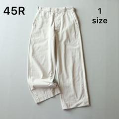 5267【極美品】45R おこめチノ908PANTS ワイドチノパンツ　S