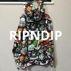 RIPNDIP リップンディップ　プルオーバー　総柄 パーカー　Lのサムネイル