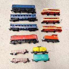 TOMY スーパーレール　列車とレールまとめて トミー スーパーレール鉄道玩具セット レール・列車・踏切