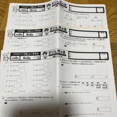 しょうがく社　2年生　リビューテスト　きりん児の会 しょうがく社＊ 原本 小学2年 きりん児の会 算数 国語 リビュー