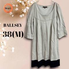 BALLSEY レディース　チュニックワンピース　ベージュ×黒　38(M)