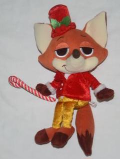 ズートピア ニック・ワイルド ディズニーストア限定 クリスマス衣装 ぬいぐるみ ズートピア ニック・ワイルド ディズニーストア限定 クリスマス