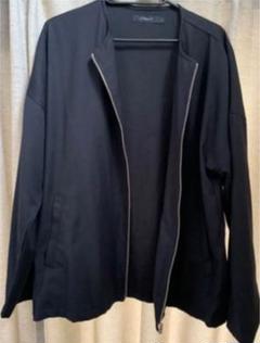 ノーカラーシャツ ジャケット