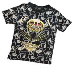 Christian Audigier スカルTシャツ 総柄　L アメリカ製