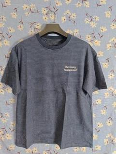 Lサイズ The Ennoy ProfessionalネイビーストライプTシャツ