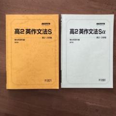 駿台テキスト高2英作文法S、英作文法Sα 第2・3学期 2018年版