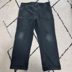 【希少】00s〜 Dickies 別注 ペインターパンツ 黒 32×32 Dickies ジーンズ Dickies/ディッキーズ DUCK CARPENTER JEANS