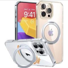 グリップ付き☘️多機能360回転スタンド iPhone16ProMax ケース