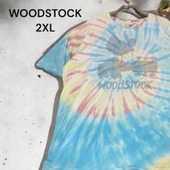 【入手困難】WOODSTOCK 3DAYS PEACE Tシャツ タイダイ2XL