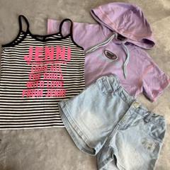 JENNI カジュアルセット（キャミソール・Tシャツ・ショートパンツ）
