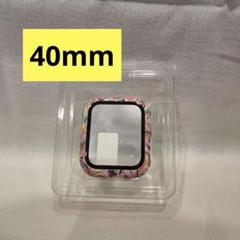 アップルウォッチカバー 40mm ペイズリー柄 ピンク 可愛い オシャレ 保護