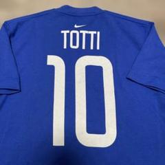 激レア NIKE サッカーイタリア代表 10 TOTTI ユニフォーム Tシャツ