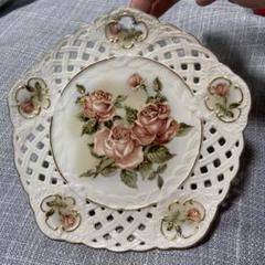 最終値下げ　美品　中古品　ラ・ベルセゾン　日本製 ゴールド薔薇ケーキプレート皿